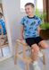 Комплект для хлопчика на літо футболка і шорти 00001013, 122-128 см, 6-7 років