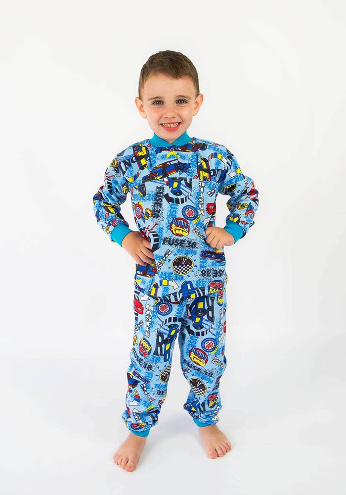 Пижама для мальчика теплая с начесом 00000159, 74-80 см, 1 год