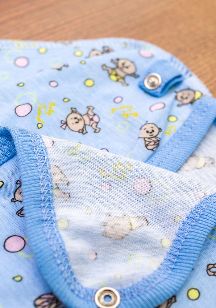Комплект для новонародженого хлопчика кулір блакитний 00002445, 50-56 см, 0-1 місяць