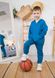 Костюм детский спортивный худи и штаны синий 00001620, 110-116 см, 5 лет