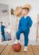 Костюм детский спортивный худи и штаны синий 00001620, 110-116 см, 5 лет