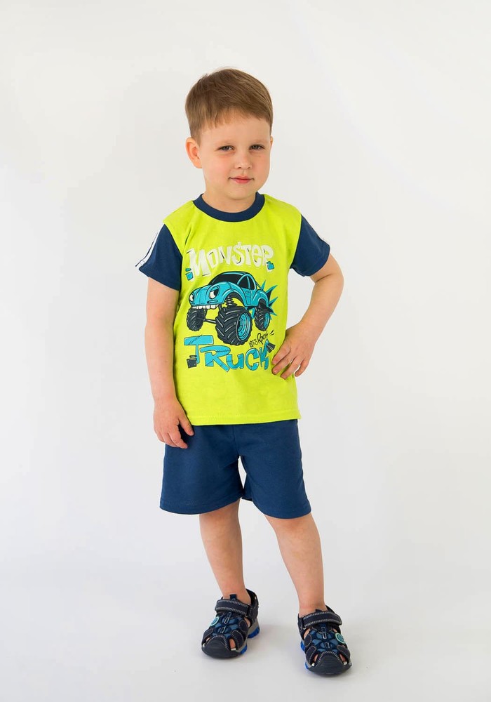 Комплект для мальчика на лето футболка и шорты 00000118, 74-80 см, 1 год