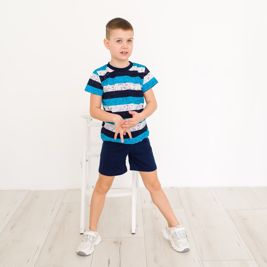 Комплект для хлопчика на літо футболка і шорти 00002855, 98-104 см, 3-4 роки