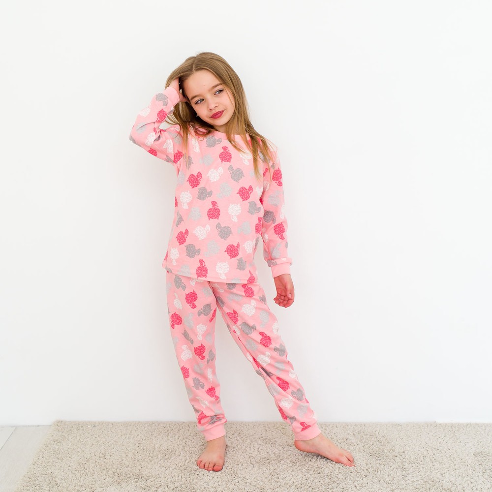 Пижама для девочки интерлок 00002816, 98-104 см, 3-4 года