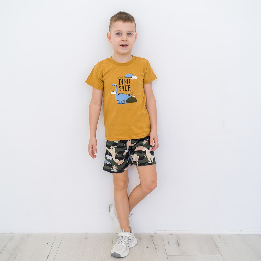Комплект для мальчика на лето футболка и шорты 00002280, 98-104 см, 3-4 года