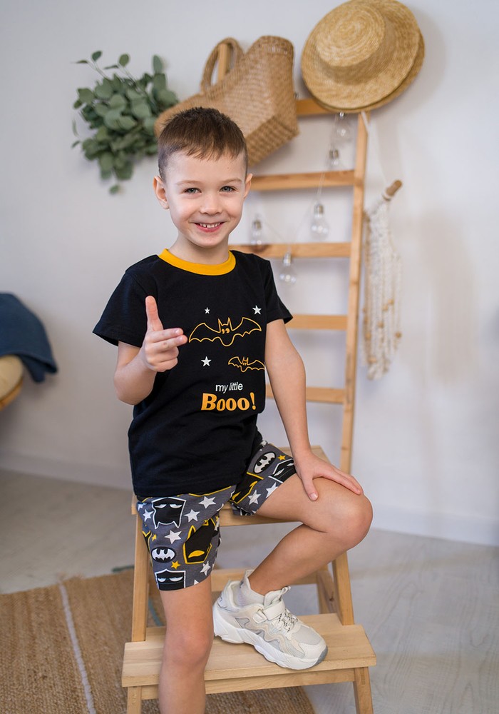 Комплект для мальчика на лето футболка и шорты 00001101, 86-92 см, 2 года
