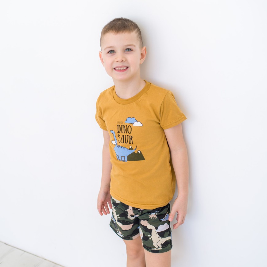 Комплект для хлопчика на літо футболка і шорти 00002280, 122-128 см, 6-7 років