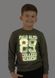 Світшот для хлопчика з принтом, що світиться 00000270, 110-116 см, 5 років