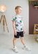 Комплект для хлопчика на літо футболка і шорти 00002163, 122-128 см, 6-7 років