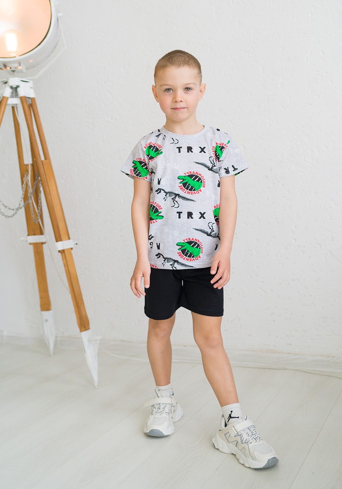 Комплект для мальчика на лето футболка и шорты 00002163, 86-92 см, 2 года