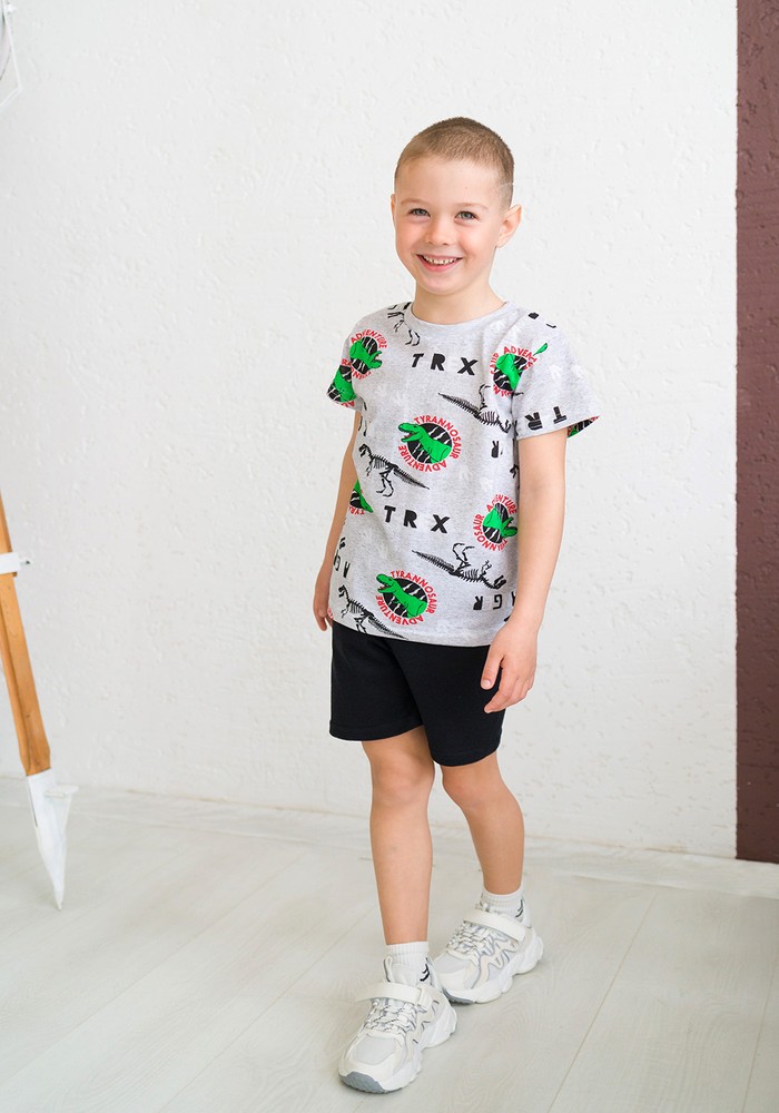 Комплект для хлопчика на літо футболка і шорти 00002163, 110-116 см, 5 років