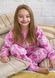 Пижама для девочки теплая флисовая 00002674, 134-140 см, 8-9 лет