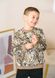 Світшот для хлопчика трьохнитка з начосом бежевий 00002689, 134-140 см, 8-9 років
