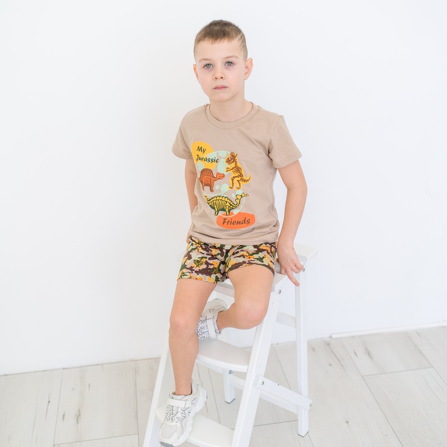 Комплект для хлопчика на літо футболка і шорти 00002398, 86-92 см, 2 роки