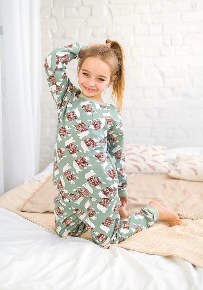 Пижама для девочки с начесом 00002699, 134-140 см, 8-9 лет