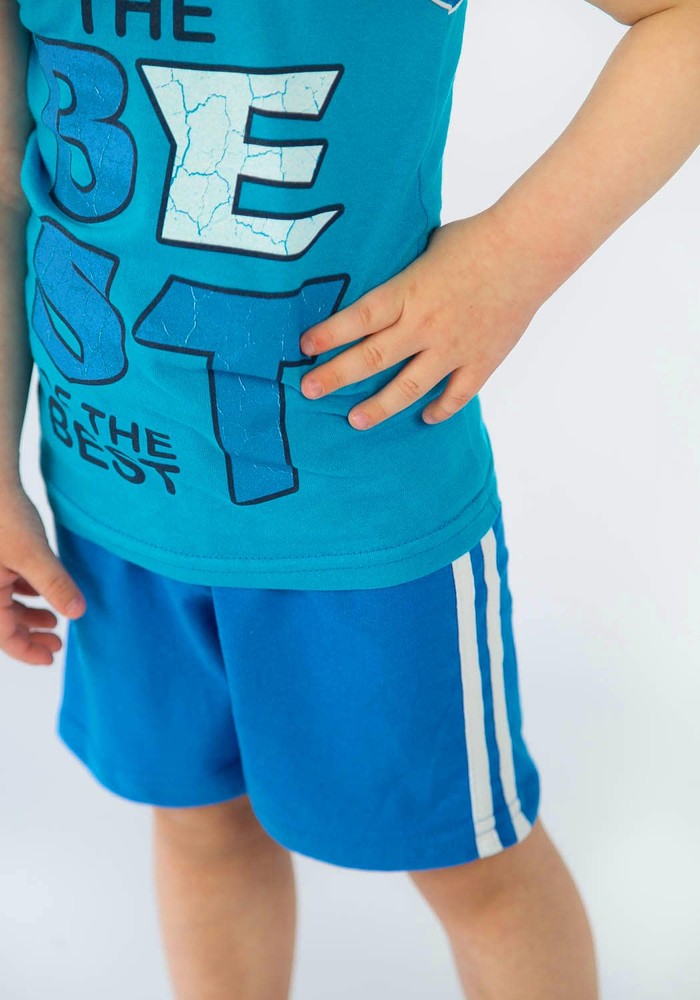 Комплект для хлопчика на літо майка і шорти 00000108, 74-80 см, 9-12 місяців