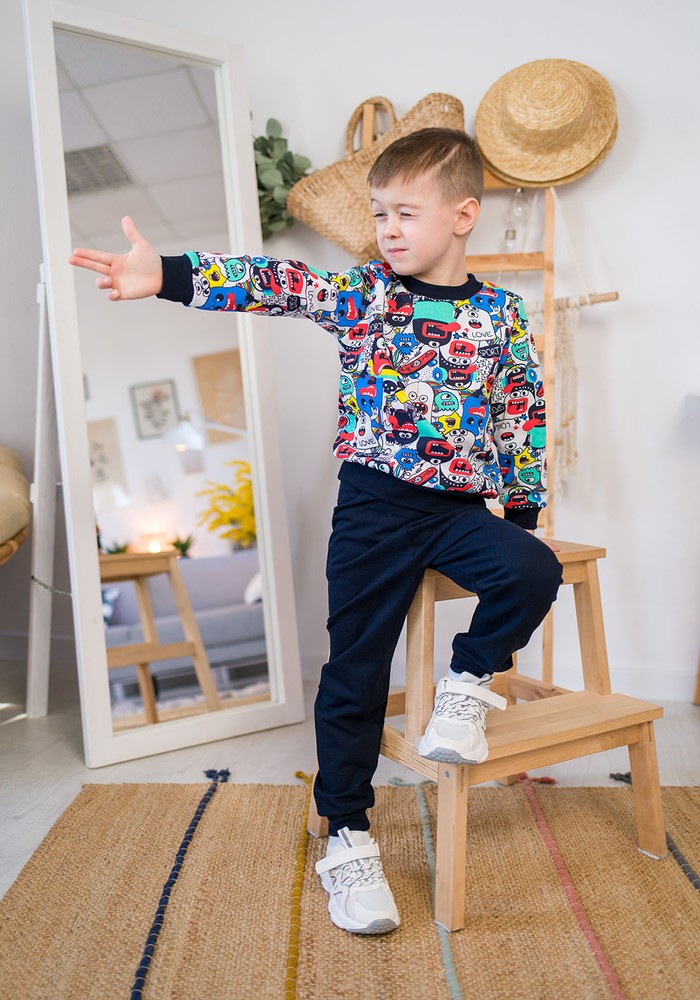 Штани для хлопчика з начосом 00000364, 110-116 см, 5 років