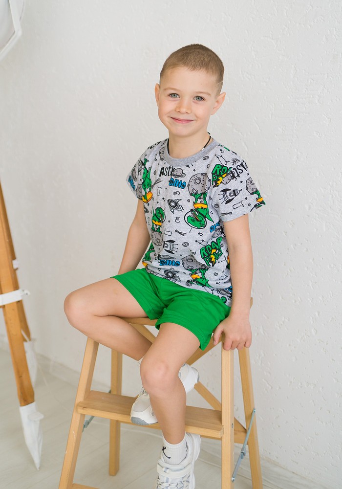 Комплект для хлопчика на літо футболка і шорти 00002241, 86-92 см, 2 роки