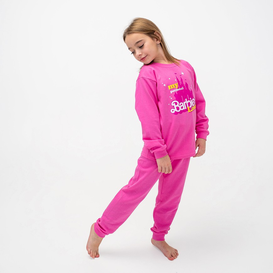 Пижама для девочки теплая с начесом 00003337, 86-92 см, 2 года