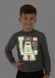 Світшот для хлопчика з принтом, що світиться 00000271, 98-104 см, 3-4 роки