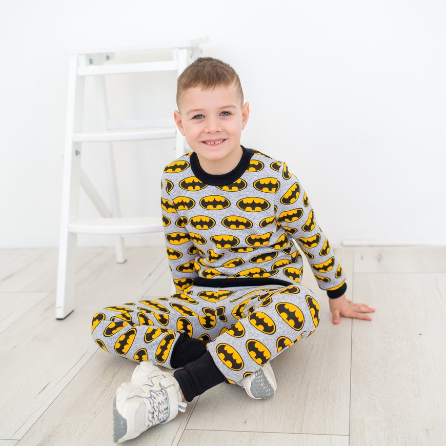 Костюм для хлопчика кофта і штани трьохнитка петля 00002756, 86-92 см, 2 роки