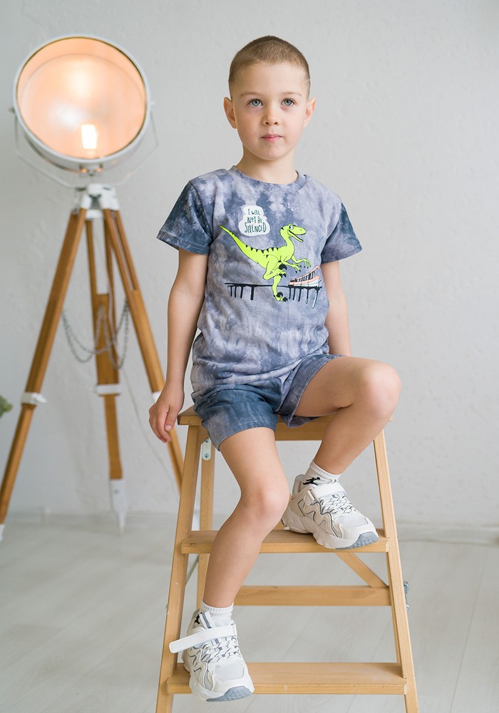 Комплект для хлопчика на літо футболка і шорти 00002154, 86-92 см, 2 роки