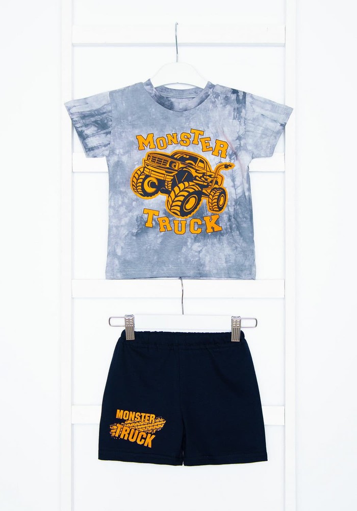 Комплект для мальчика на лето футболка и шорты 00001030, 86-92 см, 2 года