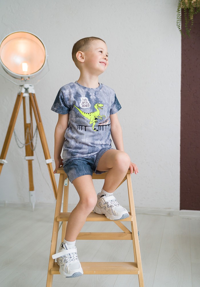 Комплект для хлопчика на літо футболка і шорти 00002154, 122-128 см, 6-7 років