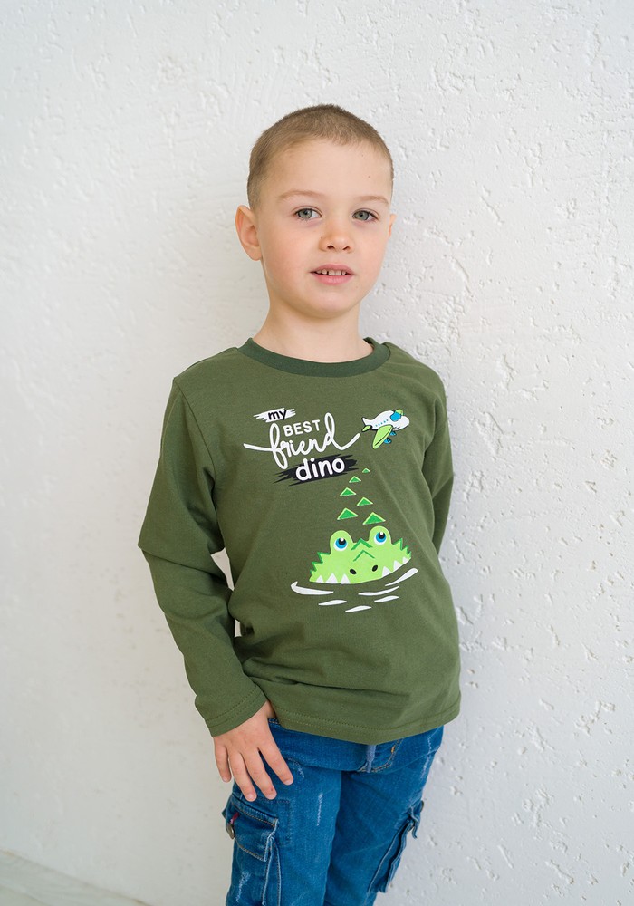 Лонгслив для мальчика футболка с длинным рукавом 00002179, 110-116 см, 5 лет