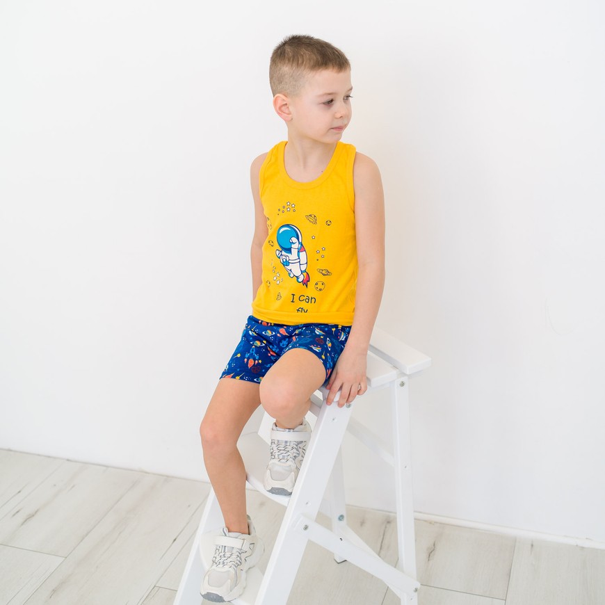 Комплект для хлопчика на літо майка і шорти 00002394, 122-128 см, 6-7 років