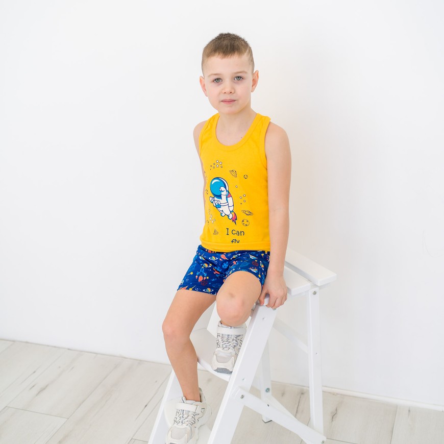 Комплект для хлопчика на літо майка і шорти 00002394, 122-128 см, 6-7 років