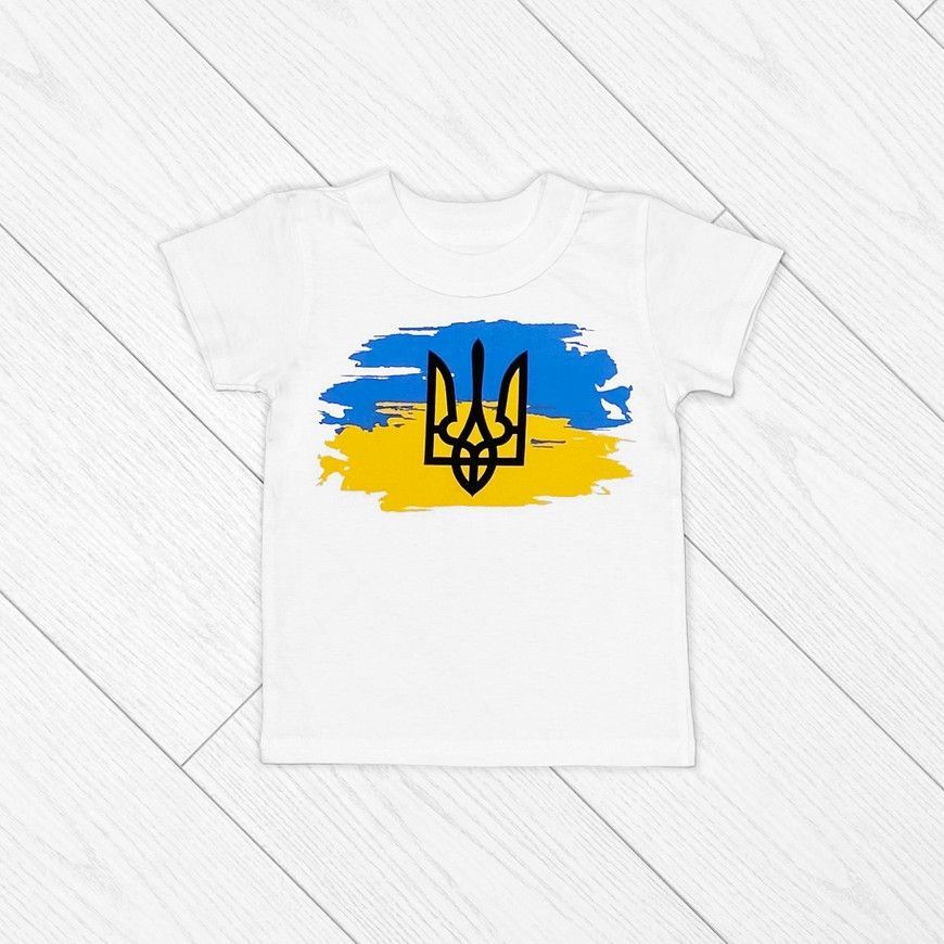 Набір із 3 футболок дитячий з українською патріотичною символікою 00004961, 98-104 см, 3-4 роки