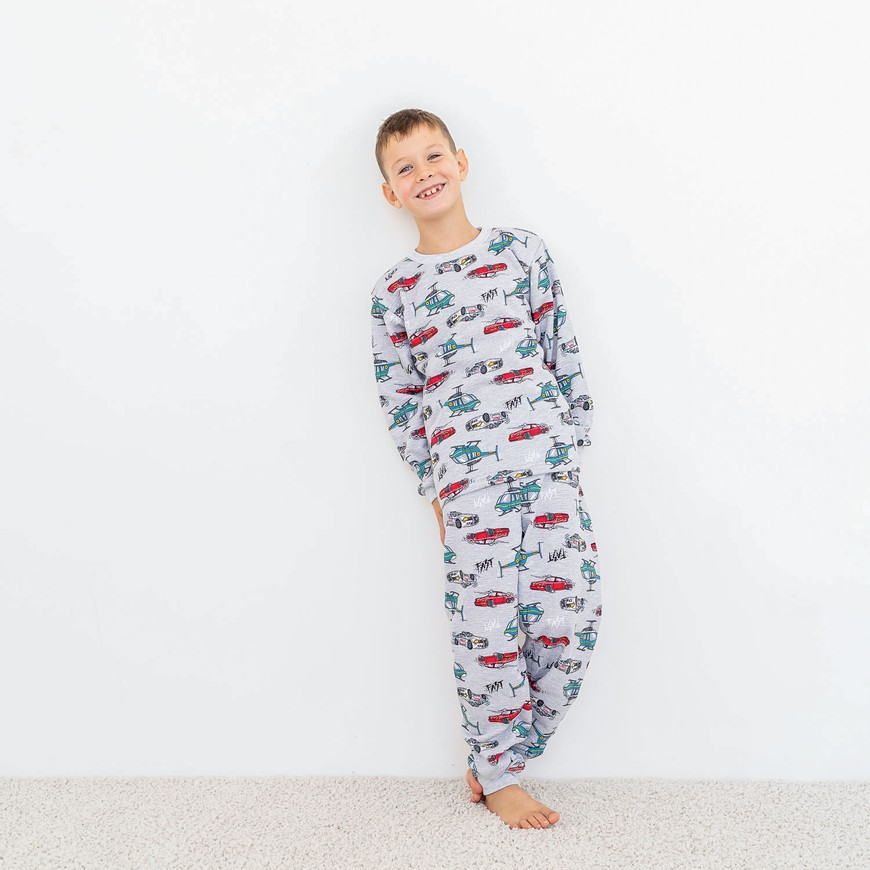 Піжама для хлопчика тепла з начосом 00003195, 122-128 см, 6-7 років