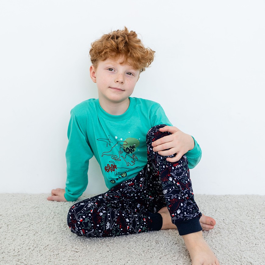 Піжама для хлопчика з довгим рукавом 00003441, 110-116 см, 5 років