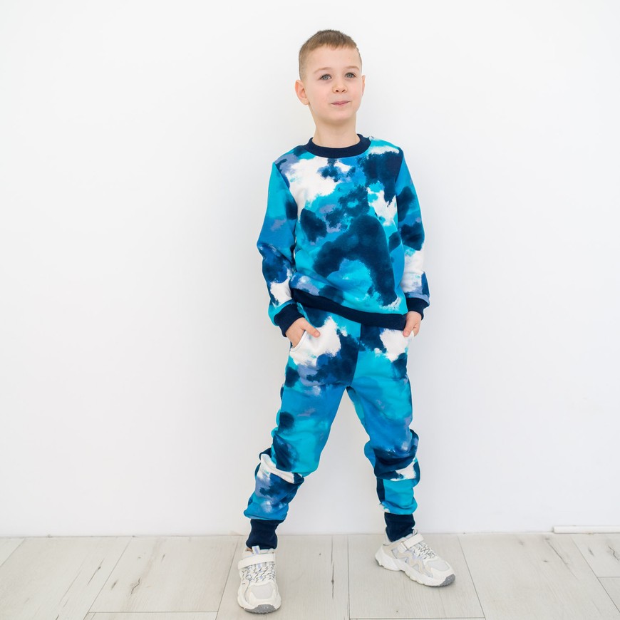 Костюм для хлопчика світшот і штани трьохнитка петля 00002767, 86-92 см, 2 роки