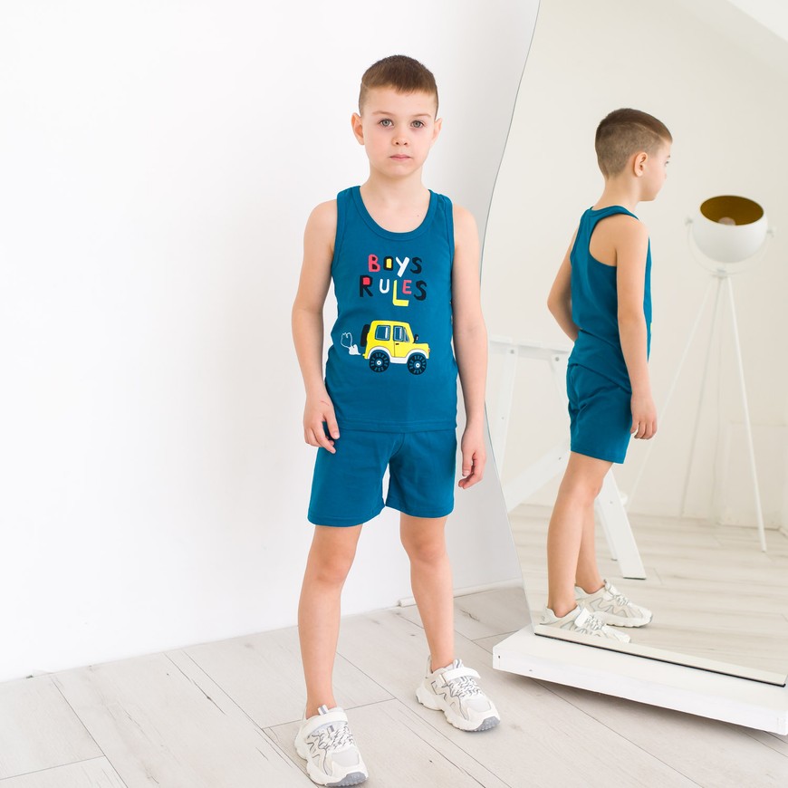 Комплект для хлопчика на літо майка і шорти 00002861, 86-92 см, 2 роки