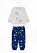 Піжама для хлопчика з космонавтом інтерлок 00001675, 86-92 см, 2 роки