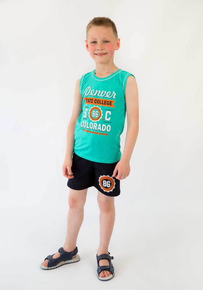 Комплект для хлопчика на літо безрукавка і шорти 00000100, 86-92 см, 2 роки