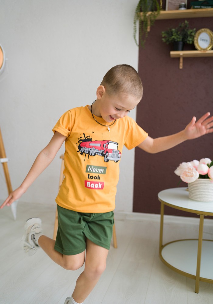 Комплект для мальчика на лето футболка и шорты 00002159, 86-92 см, 2 года
