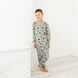 Пижама для мальчика с начесом с динозаврами 00003158, 122-128 см, 6-7 лет