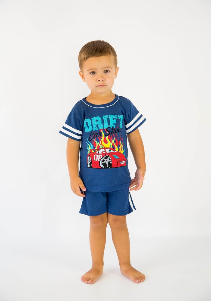 Комплект для мальчика на лето футболка и шорты 00000256, 86-92 см, 2 года