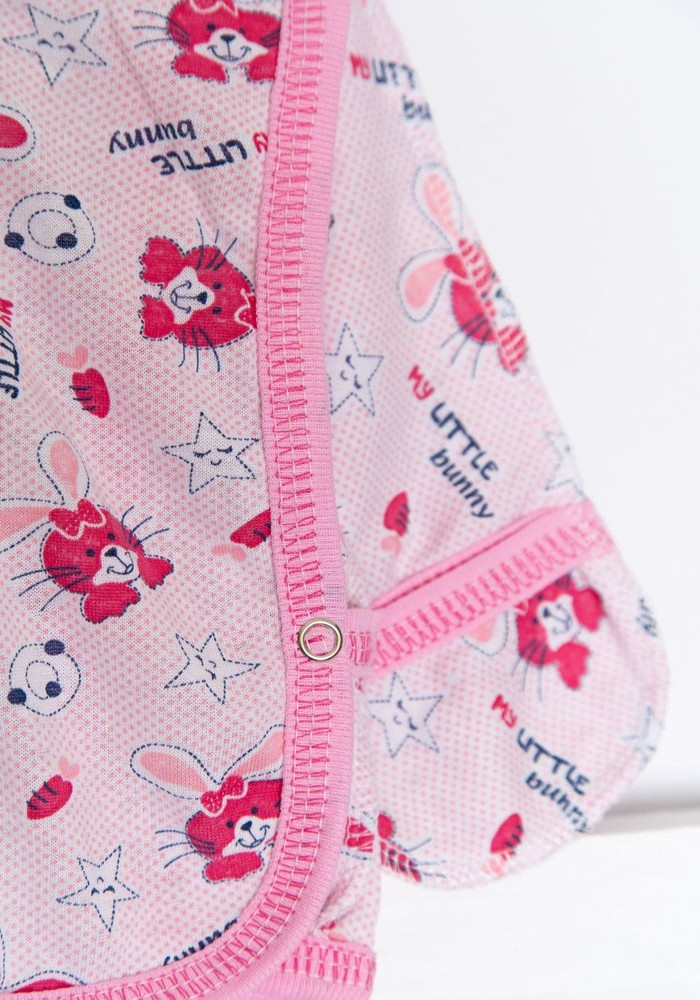 Комплект для новонародженої дівчинки сорочка, повзунки і чепчик 00001076, 56-62