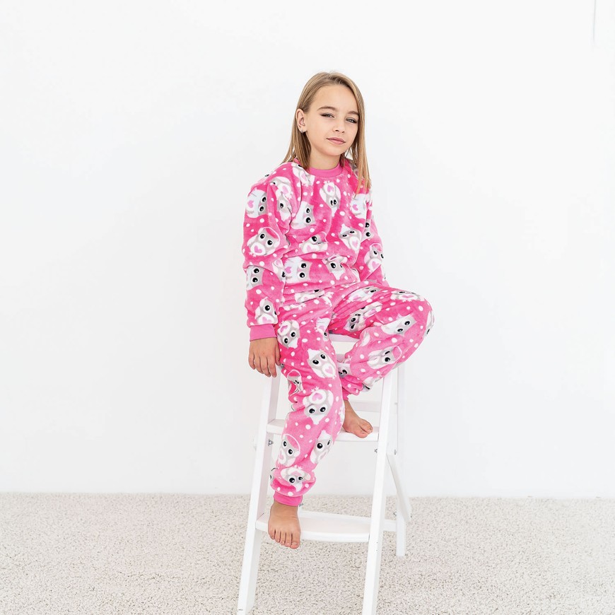 Пижама для девочки теплая вельсофт 00003272, 86-92 см, 2 года