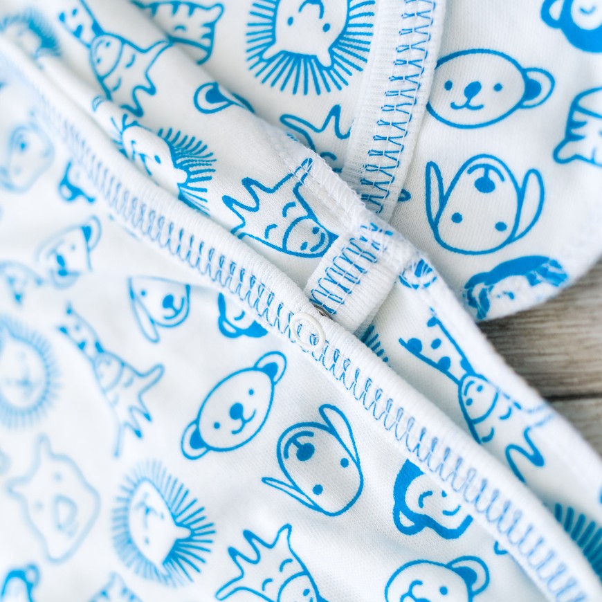 Комплект для новонародженого хлопчика сорочка, повзунки, шапочка 00002122, 50-56 см, 0-1 місяць