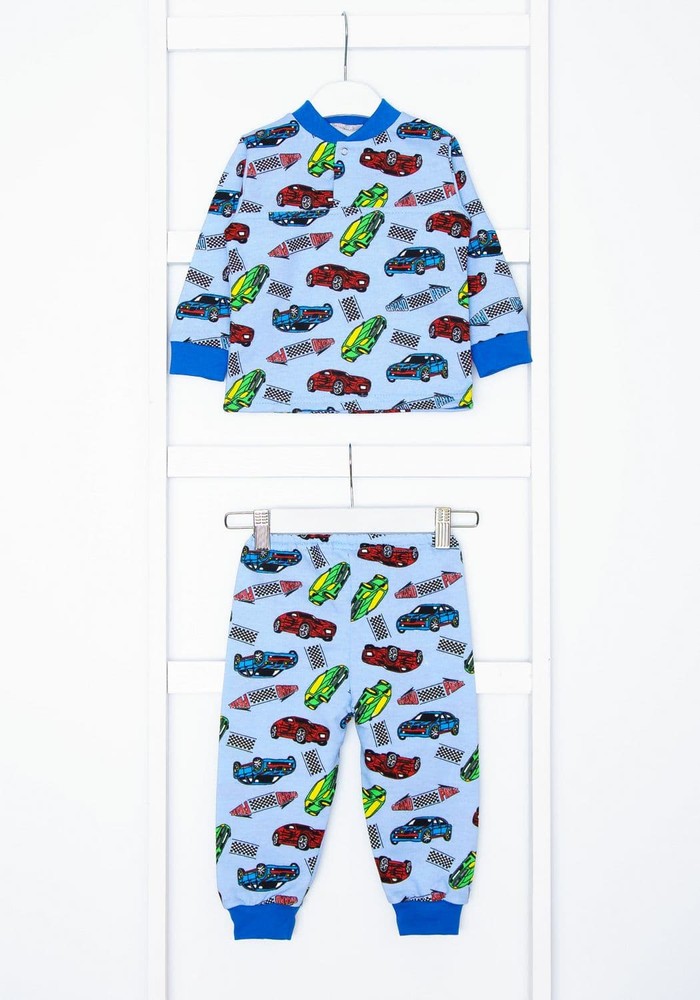Пижама для мальчика теплая с начесом 00001056, 74-80