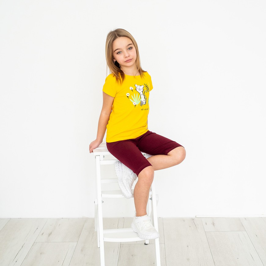 Комплект для дівчинки на літо футболка і шорти 00002875, 98-104 см, 3-4 роки