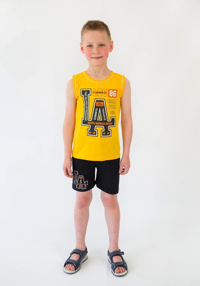 Комплект для хлопчика на літо безрукавка і шорти 00000101, 86-92 см, 2 роки