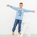 Пижама для мальчика теплая с начесом 00003204, 122-128 см, 6-7 лет